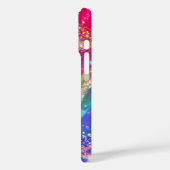 Elegant Rainbow Glam & Glitter Personalized  Case-Mate iPhone Case (Achterkant / Links)