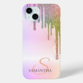 Elegant Rainbow Glitter Drift Ombre Case-Mate iPhone Case (Achterkant)