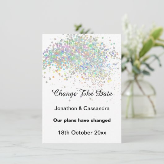 ELEGANT RAINBOW PASTEL SPOT VERANDERT DE DATUM (Staand voorkant)