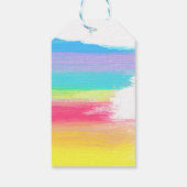 Elegant Rainbow Personalized Lesbian Bridal Shower Cadeaulabel (Achterkant)