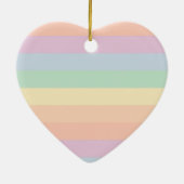 Elegant Rainbow Stripes Christening Baptisme Keramisch Ornament (Achterkant)