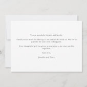 Elegant Rainbow Waterverf Colorful LGBTQ Weddensch Bedankkaart (Achterkant)