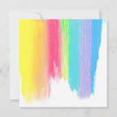 Elegant Rainbow Waterverf Modern Vrijgezellenfeest Kaart (Achterkant)