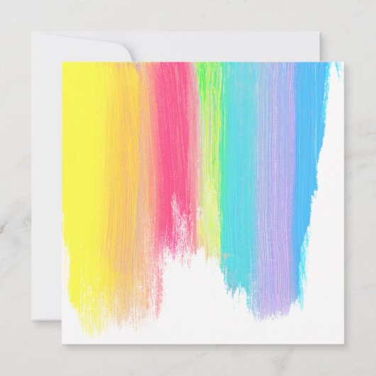 Elegant Rainbow Waterverf Modern Vrijgezellenfeest Kaart (Achterkant)