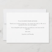 Elegant Rainbow Wedding Photo LGBTQ Couple Bedankkaart (Achterkant)