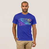 Elegant Rainbow Yoga Namen van Positions Asanas T-shirt (Voorkant volledig)