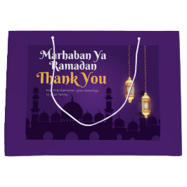 Elegant Ramadan Greetings- Gold Ramadan Kareem Groot Cadeauzakje