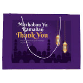 Elegant Ramadan Greetings- Gold Ramadan Kareem Groot Cadeauzakje (Achterkant)