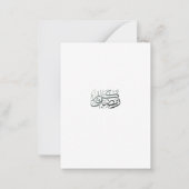 Elegant Ramadan Kareem Personalized Islamic greeti Notitiekaartje (Achterkant)