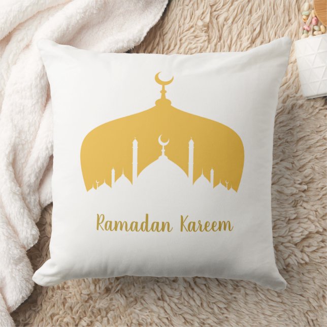 Elegant Ramadan Mosque Design Throw Pillow Kussen (Deken)