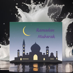 Elegant Ramadan Mubarak Islamitisch ontwerp Briefkaart