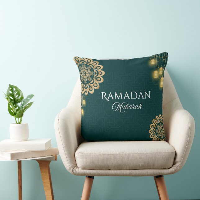 Elegant Ramadan Mubarak Throw Pillow Kussen (Stoel)