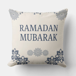 Elegant Ramadan Mubarak Throw Pillow Kussen