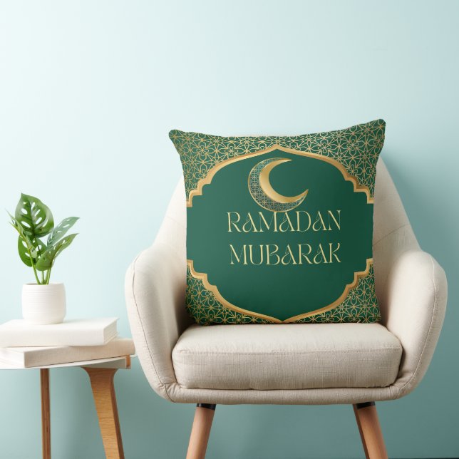 Elegant Ramadan Mubarak Throw Pillow Kussen (Stoel)