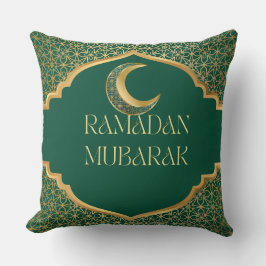 Elegant Ramadan Mubarak Throw Pillow Kussen