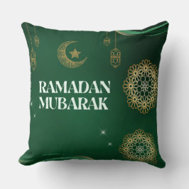 Elegant Ramadan Mubarak Throw Pillow Kussen