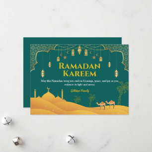 Elegant Ramadan Mubarak Wenskaart Feestdagenkaart