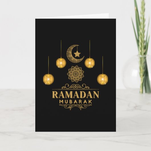 Elegant Ramadan Nights- Eid Mubarak 2026 Holiday  Kaart (Voorkant)
