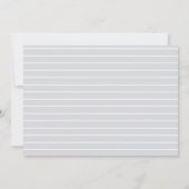 Elegant raster | 4 Foto Wedding Save the Date (Achterkant)