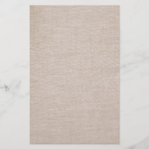 Elegant Raw Linen Minimalistisch Stationery Briefpapier