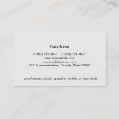 Elegant Real Estate Agency Pineapple Logo Visitekaartje (Achterkant)