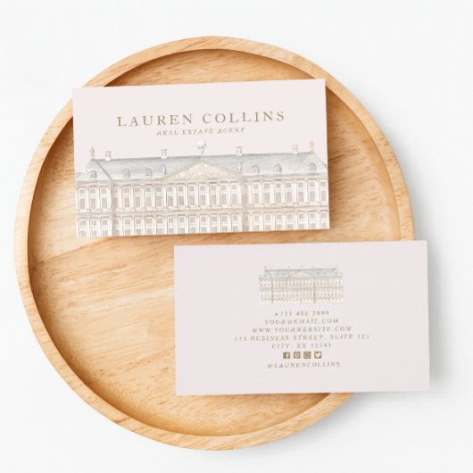 Elegant Real Estate Agent Visitekaartje