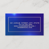 Elegant Real Estate Broker House Gold Roof Visitekaartje (Achterkant)