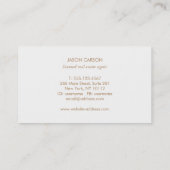 Elegant Real Estate Pineapple Logo Periwinkle Visitekaartje (Achterkant)