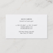 Elegant Real Estate Pineapple Logo Visitekaartje (Achterkant)