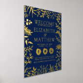 Elegant Real Folie Ppress Floral Wedding Sign Folie Afdrukken (Laagn)