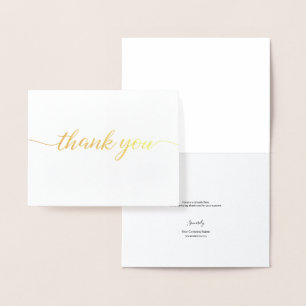 Elegant Real Goud Folie NO Zakelijk logo Kaarten