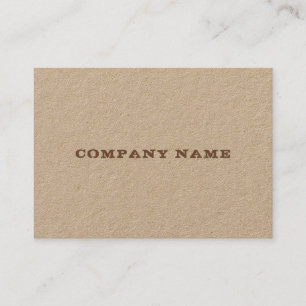 Elegant Real Kraft Paper Distress Text Sjabloon Visitekaartje