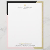 Elegant Realtor Broker Letterhead Briefpapier Briefhoofd (Voorkant)