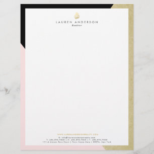Elegant Realtor Broker Letterhead Briefpapier Briefhoofd