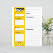 Elegant receptenpapierblad (volledige pagina invul (Staand voorkant)