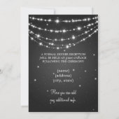 Elegant Reception Sparking Chain Black Kaart (Achterkant)