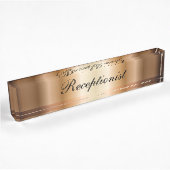 Elegant Receptionist Desk Name Bord Naambordje