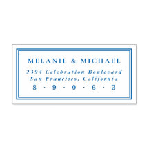 Elegant Rechthoekig Bruiloft Retouradres