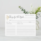 Elegant Recipe for the Bride Wildflower (Staand voorkant)