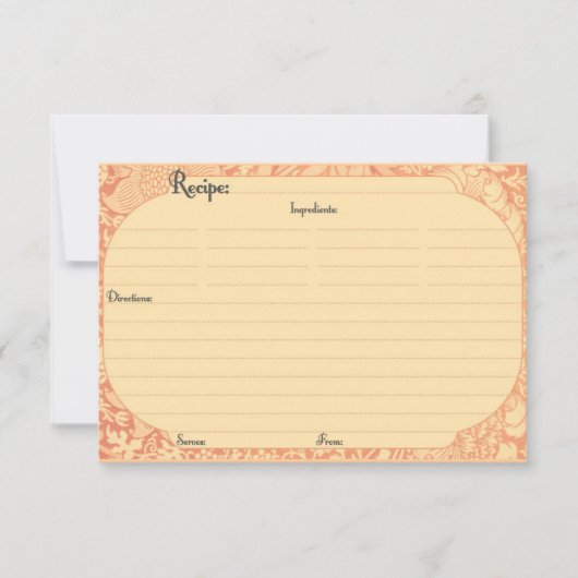 Elegant Recipe Kaarten (Voorkant)