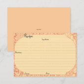Elegant Recipe Kaarten (Voorkant / Achterkant)