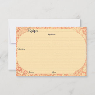 Elegant Recipe Kaarten