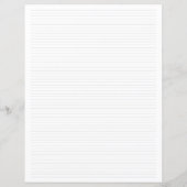 Elegant Recipe Paper Sheet (Full Page Fillable) (Achterkant)