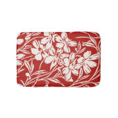 Elegant Red Abstract Floral Illustration Pattern Badmat (Voorkant)