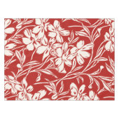 Elegant Red Abstract Floral Illustration Pattern Tafelkleed (Voorkant (Horizontaal))