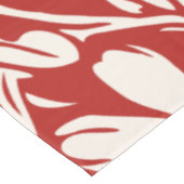 Elegant Red Abstract Floral Illustration Pattern Tafelkleed (Gekanteld)