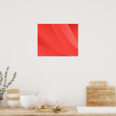 Elegant Red Abstracte geometrische achtergrond | Poster (Keuken)