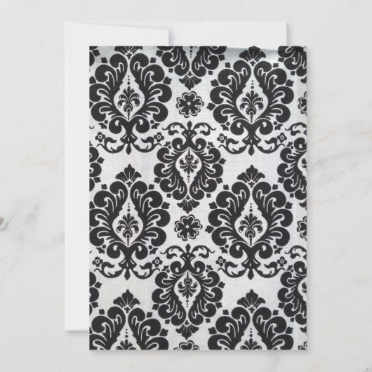 Elegant Red Accent Wedding Invite Kaart (Achterkant)