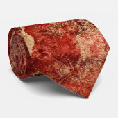 Elegant Red and Gold Ink Special Occasion Mannen Stropdas (Opgerold)