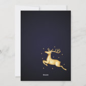 Elegant Red and Gold Merry Kerstmis 2023 Feestdagenkaart (Achterkant)